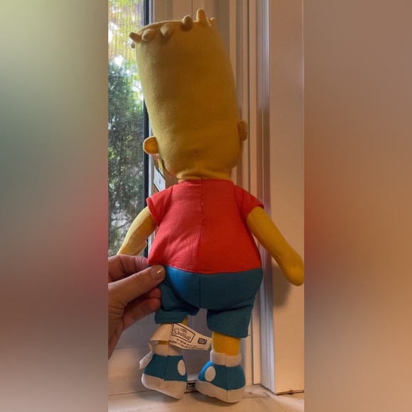 THE SIMPSON’S BART SIMPSON- Collectible Vintage Plush Toy - NWT- 15” - Picture 5 of 7